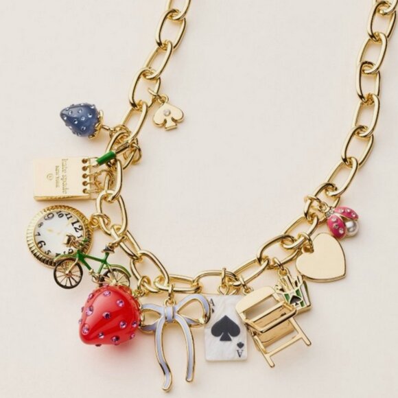 Kate Spade New York x Target Necklace Chunky Charm Statement - Picture 4 of 5